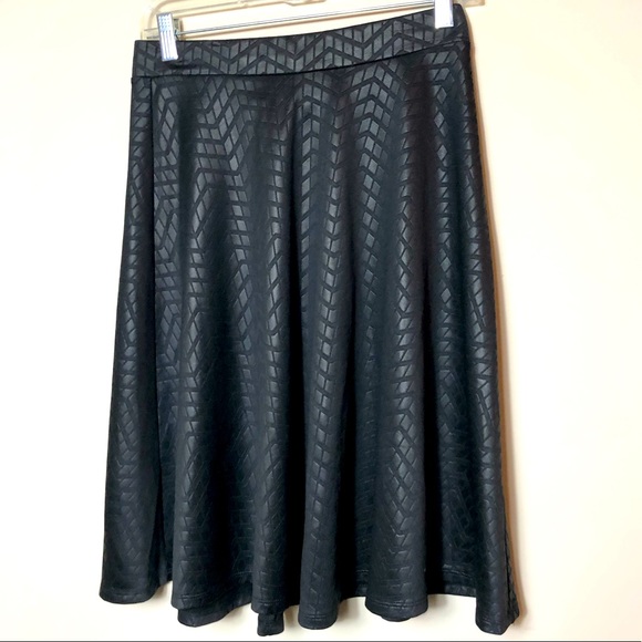 Faith and Joy Dresses & Skirts - Faith and joy pleather patterned skirt